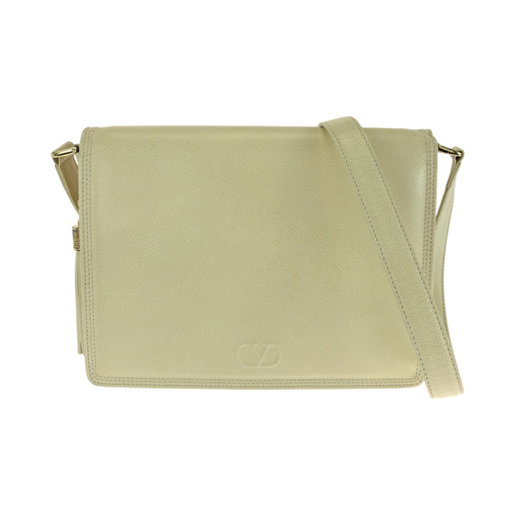 VALENTINO GARAVANI Vintage White Leather Shoulder Bag - Picture 1 of 11